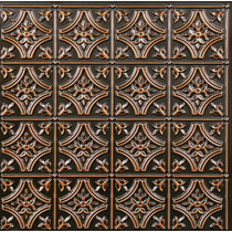 Verona Ceiling Tile Antique Copper - Box of 12