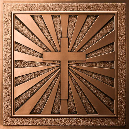 Calvary Ceiling Tile Antique Bronze D