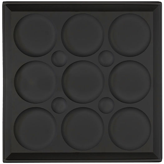 Roman Circle Black Ceiling Tile